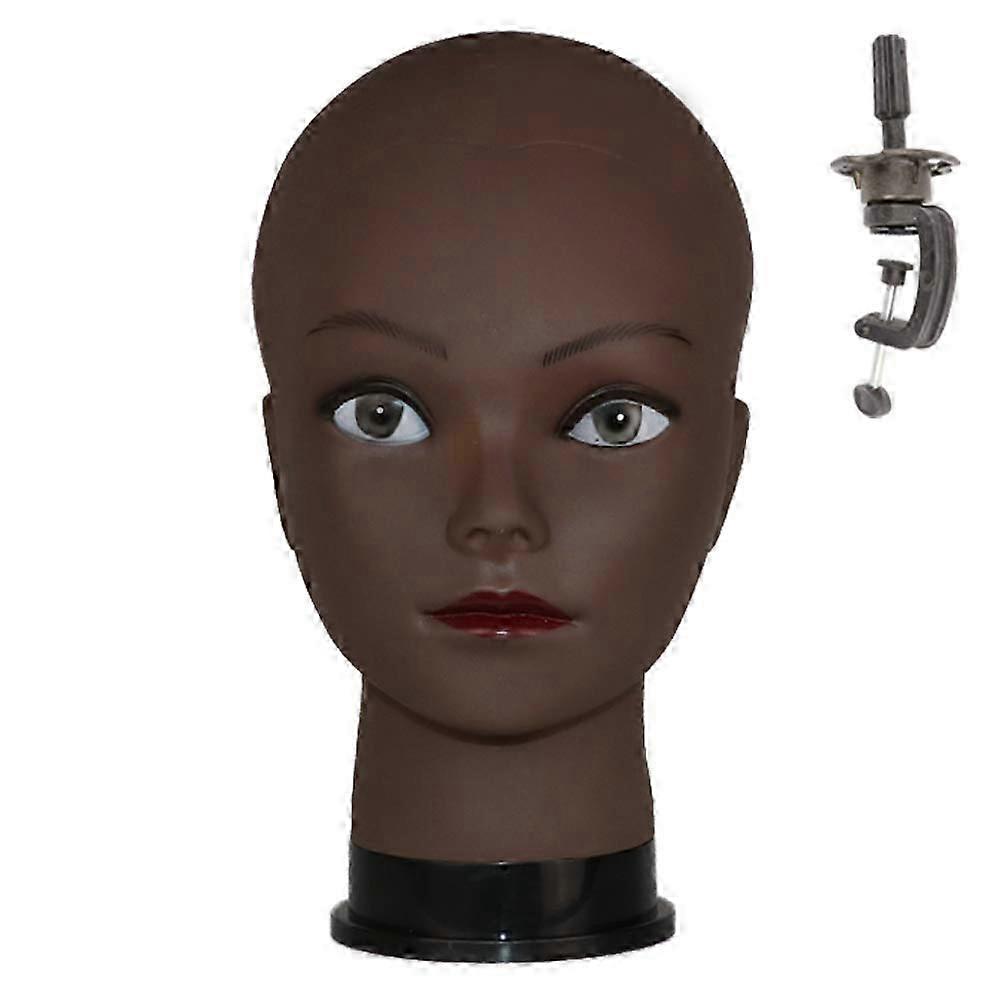 Rotating Bald Female Mannequin Head