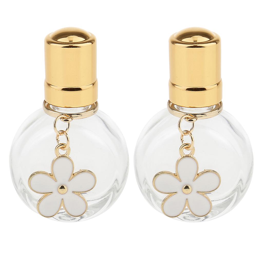 10ml Empty Roll on Bottle Glass Roller Bottles for Perfume Essential Oil 2x