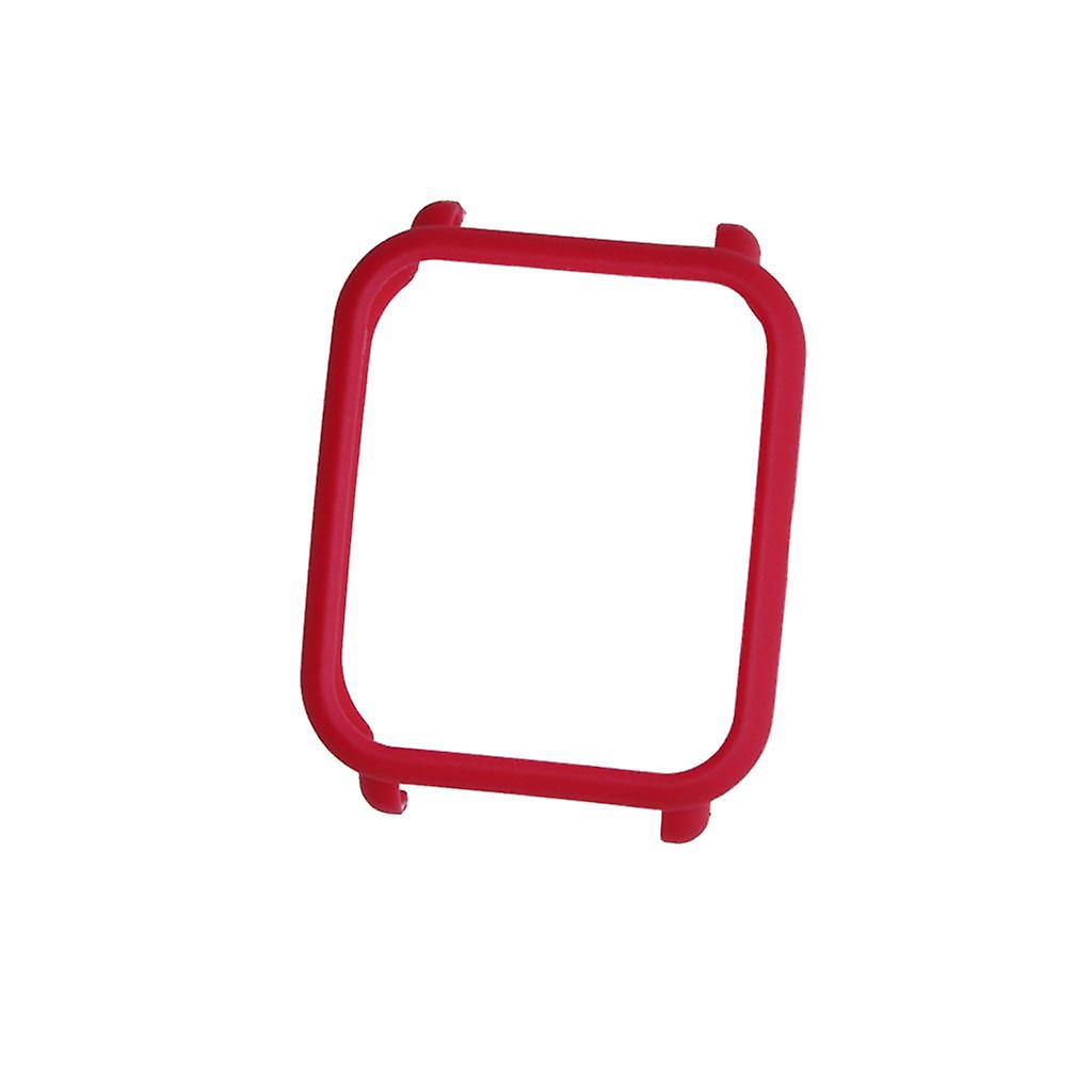 Wristband Screen  PC Protector Anti-lost Replacement Shell for Amazfit Red