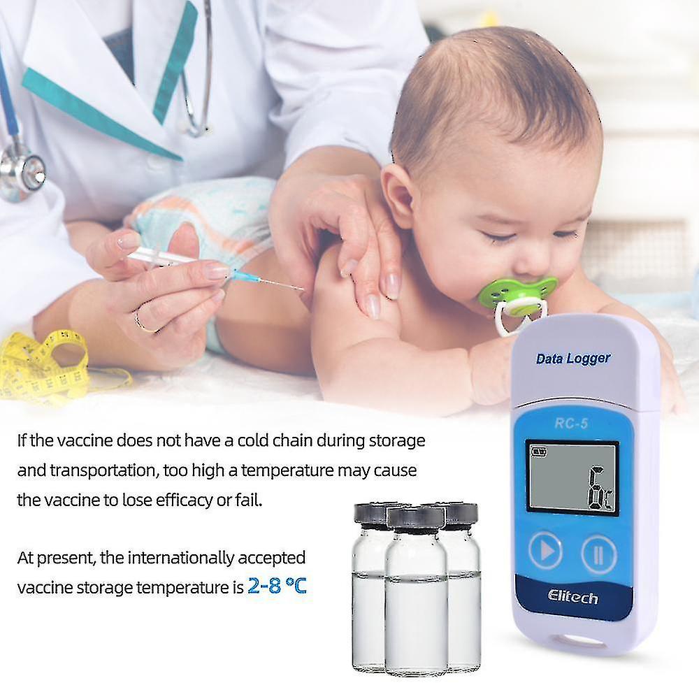 Elitech Rc-5 High-precision Digital Usb Temperature Data Logger Compatible Warehouse Storage Refrigerated Transport Laboratory