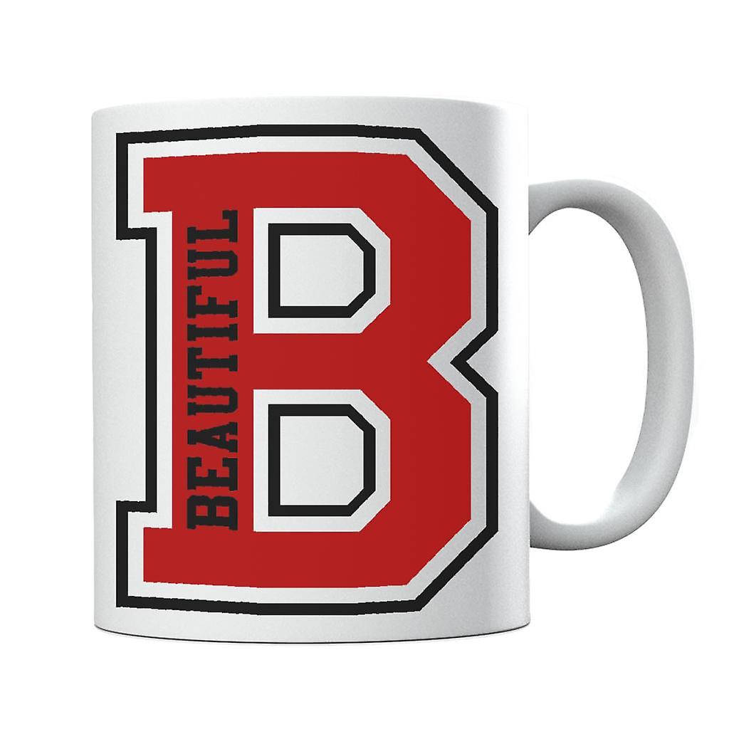 Red B Beautiful Varsity Mug