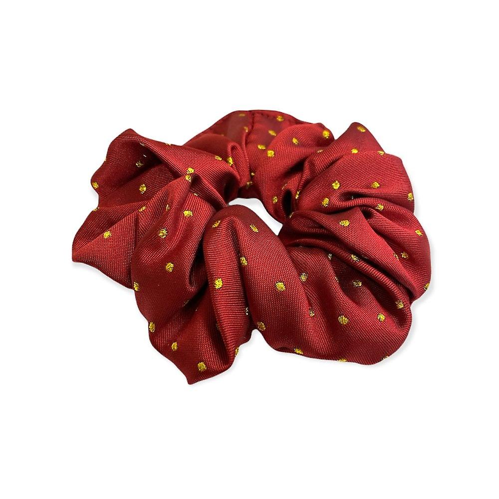 Women's Equetech Pin Spot Scrunchie - Red/metallic Gold
