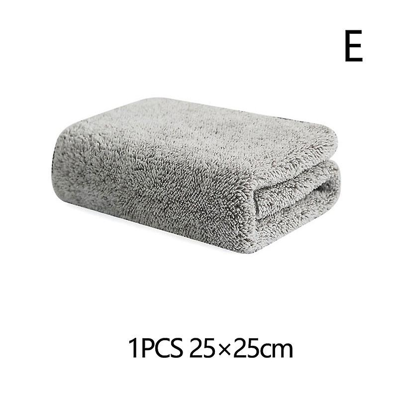 1/2/3pcs Strong Bamboo Charcoal Dishcloth Microfiber Kitchen Towel Thickened