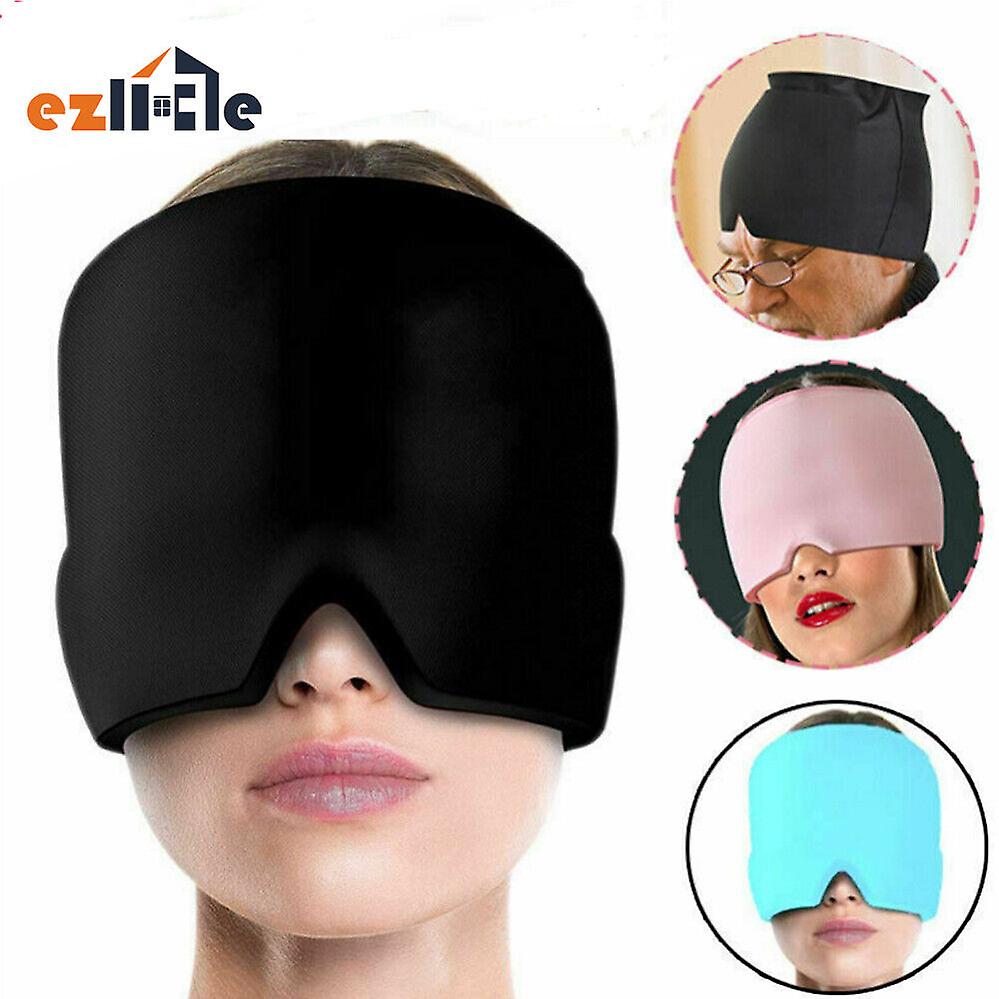 100% חדש,טיפול קר חם עטיפת קרח מסכת חבילת קרח הקלה על מיגרנה כובע כובע כאב ראש