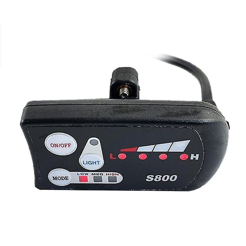 Écran LCD S800 Pour Vélo électrique - 36V/48V, Connecteur étanche 5 Broches, Compatible Contrôleurs JN/Pasion