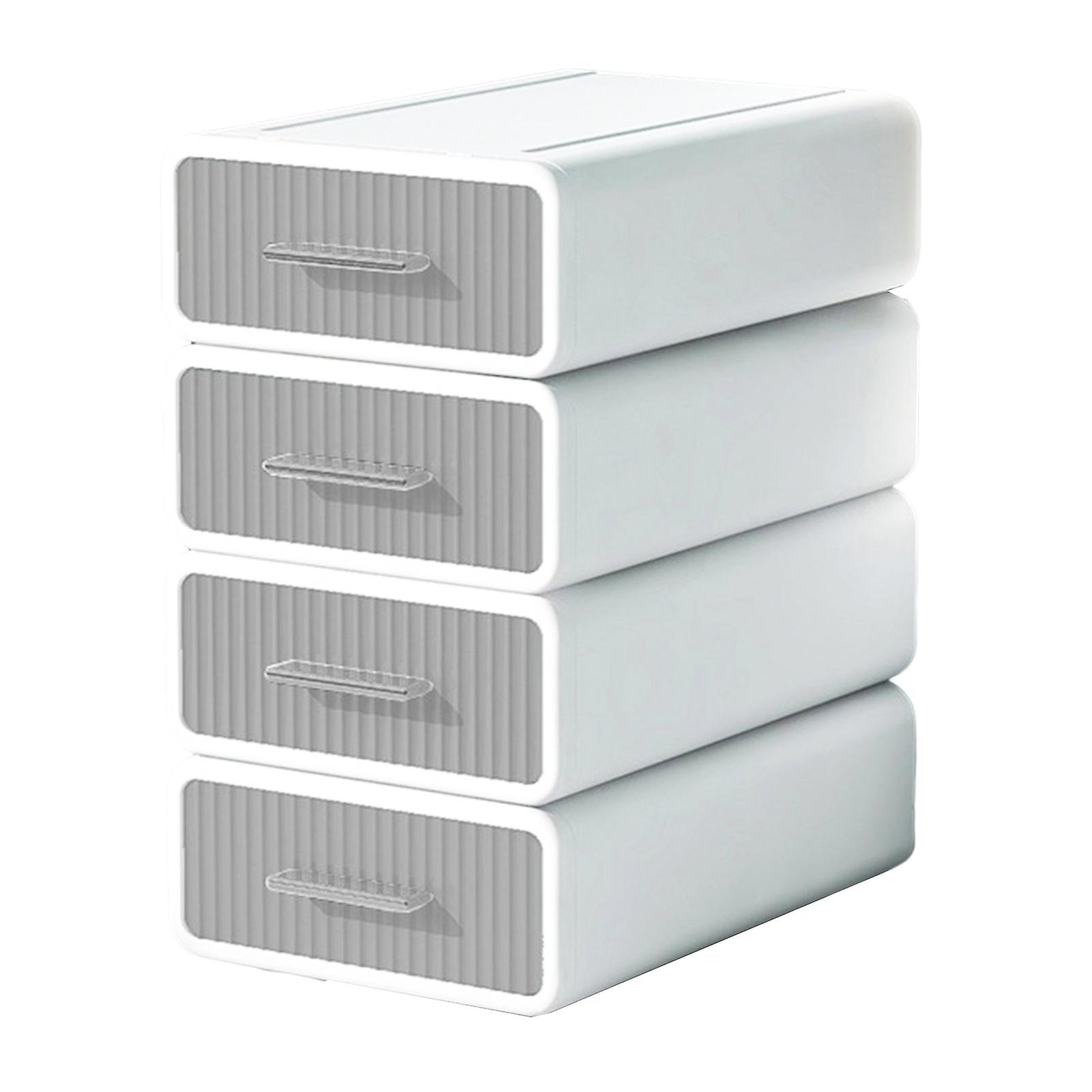 Stackable Office Storage Box Waterproof Durable Makeup Bin