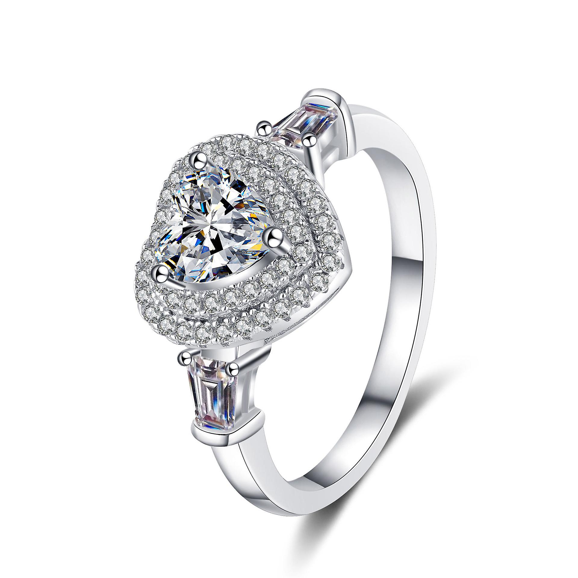 Anello Moissanite in argento 925