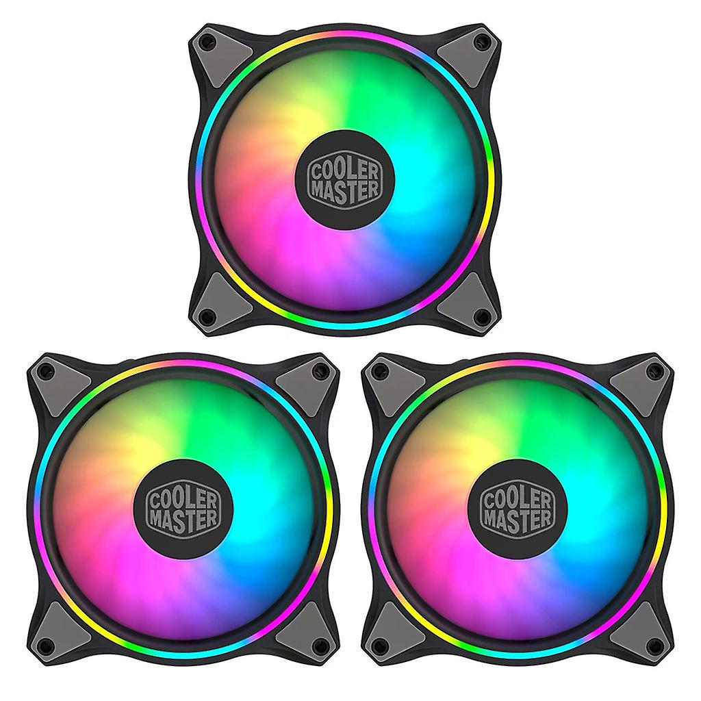3 in 1 MF120 120mm kaksisilmukkainen 5V / 4Pin osoitteellinen valaistus CPU-jäähdytystuulettimen jäähdytin jäähdytin Jäähdytin korvaa tuulettimet