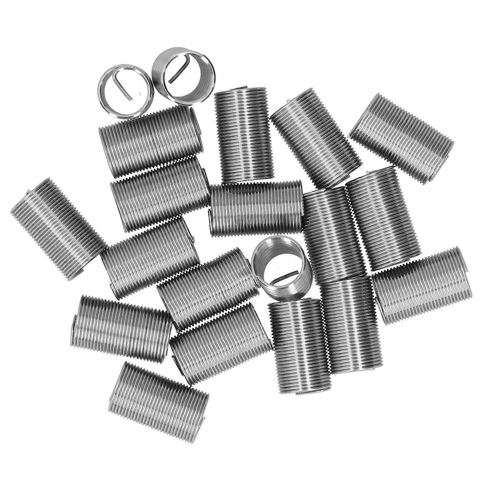 20Pcs Thread Repair M14 x 1.25 Spiral Circle Insert Reducer Nut Threaded Expand Socket Set3D