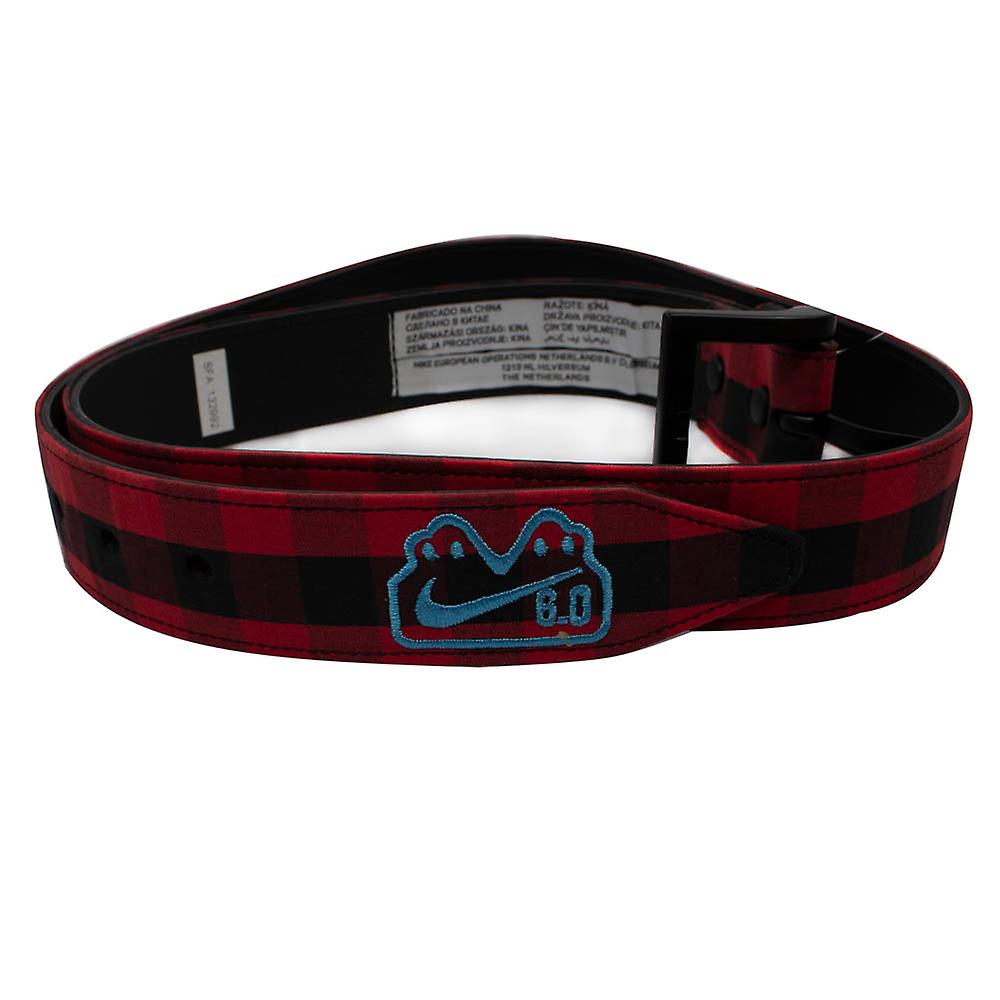 Nike Retro Mens 6.0 Saloon Skateboarding Buckle Belt Red 258101 648