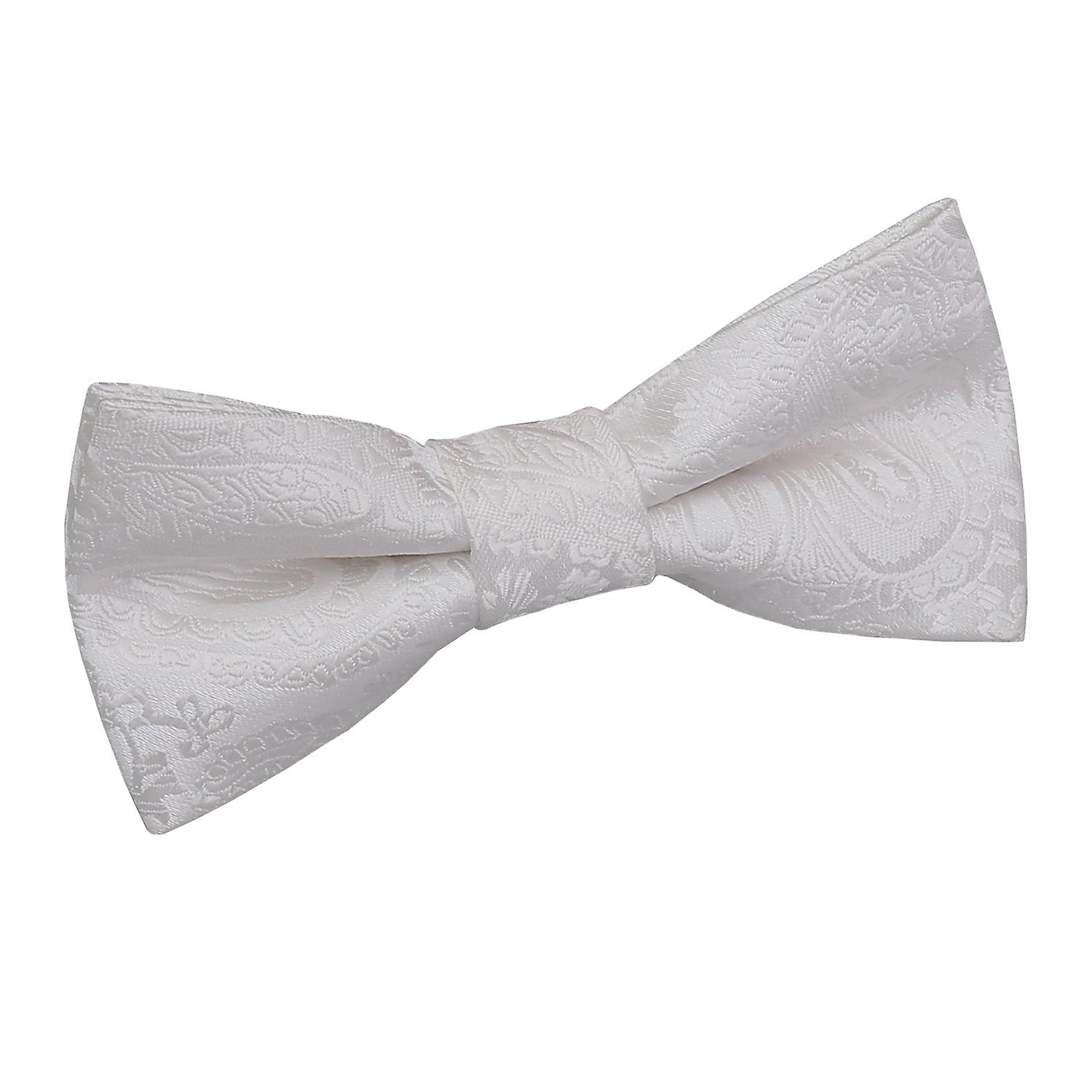 Ivory Paisley Pre-Tied Bow Tie for Boys
