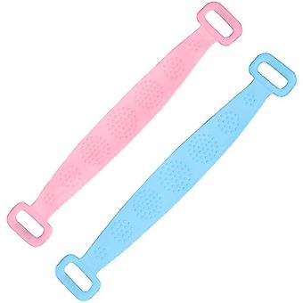 2pcs Silicone Back Rub Towel