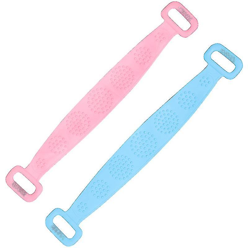 2pcs Silicone Back Rub Towel