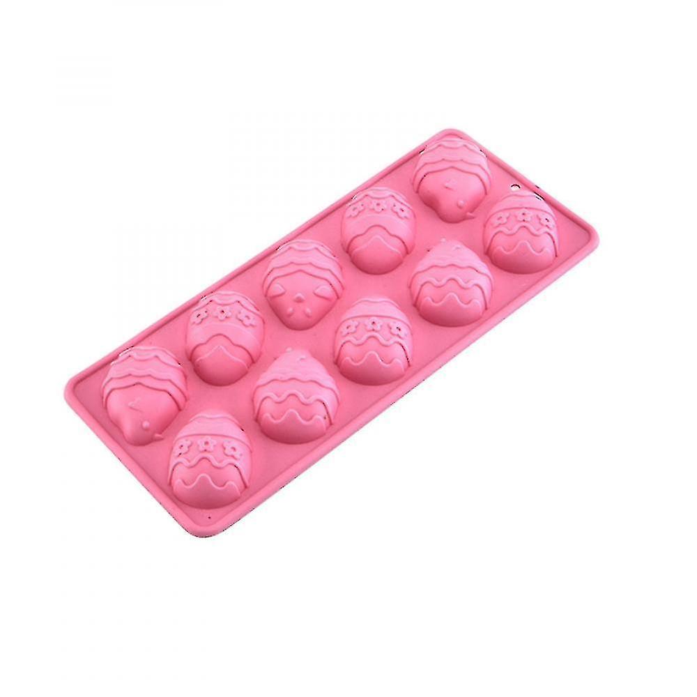 調理器具はチョコレートケーキゼリープディング石鹸の円形のための10穴のシリコーン型を設定します