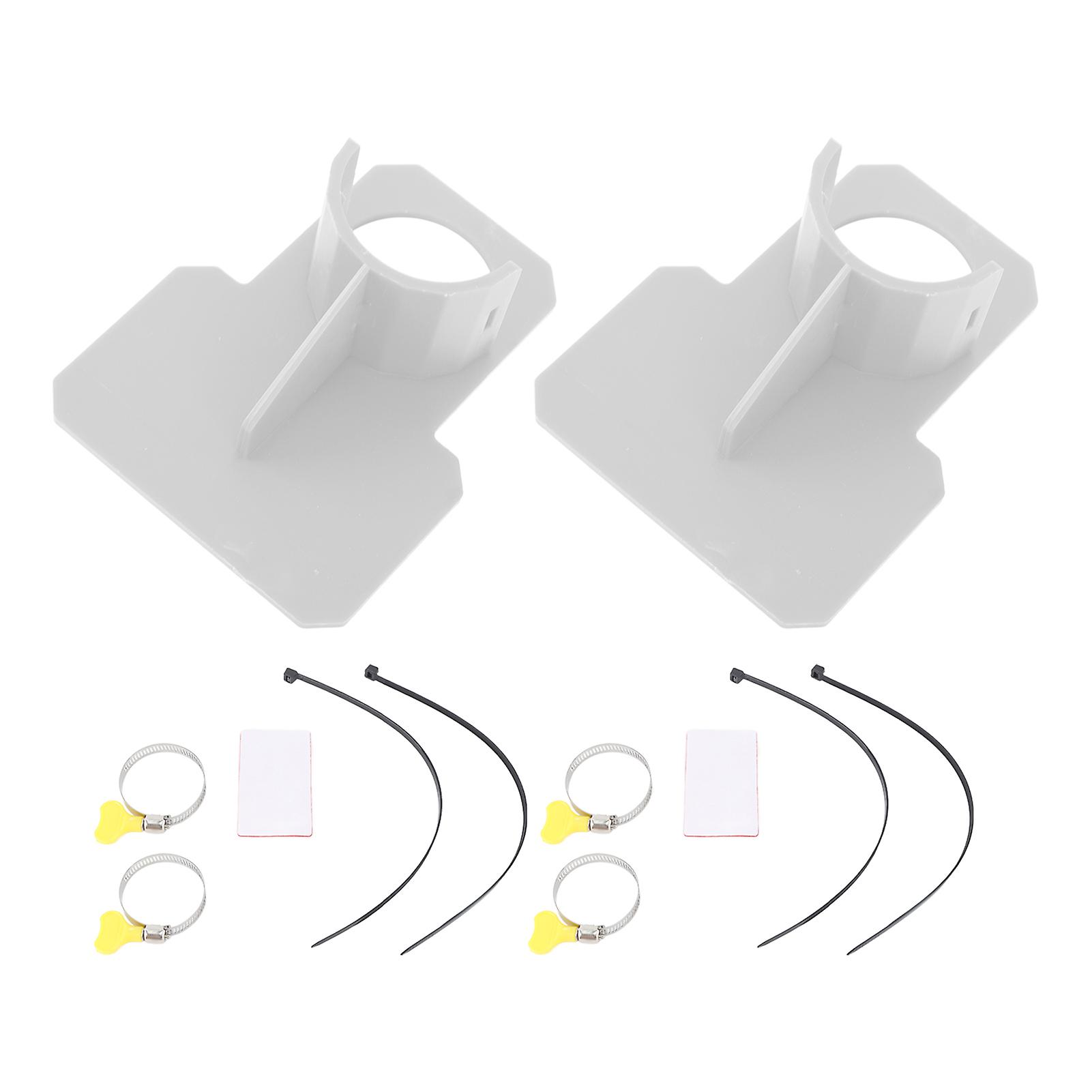 2-Pack Gray Above Ground Pool Hose Support Brackets for Accessories