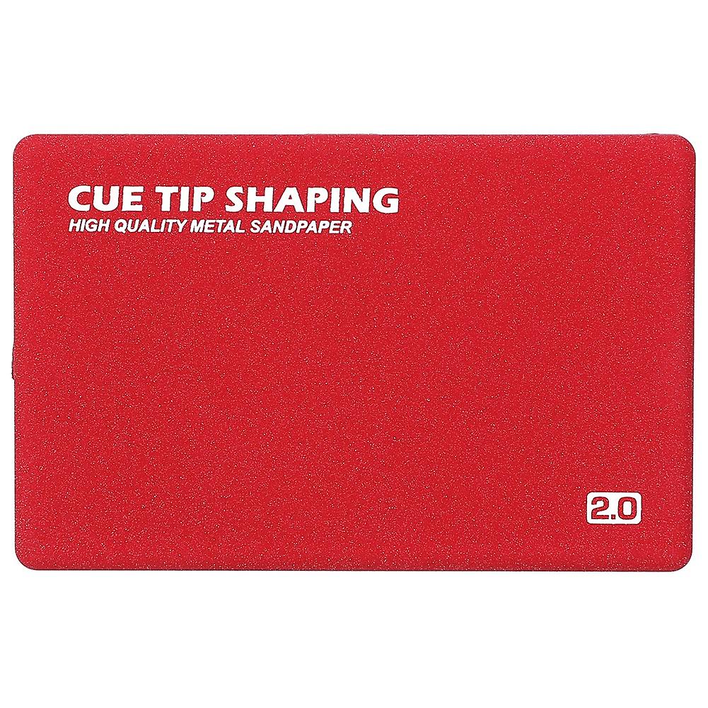 Portable Stainless Steel High Strength Billiard Cue Tip Shaper Snooker Pool Burnisher File Repair Tool Billiards AccessoryRed