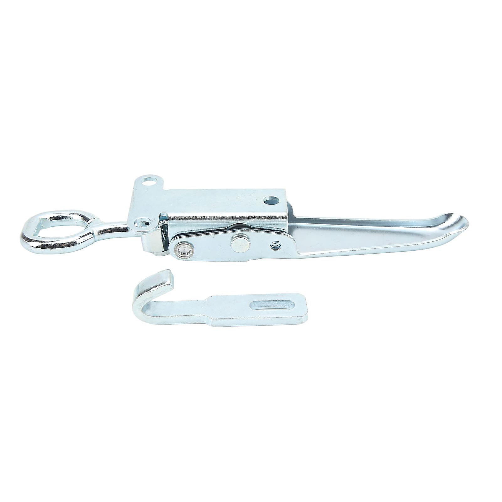 Trailer Spring Hasp Heavy Duty Galvanized Iron Door Handle Buckle Hasp Safety Lock Clamp Latch for RV Camper Caravan 