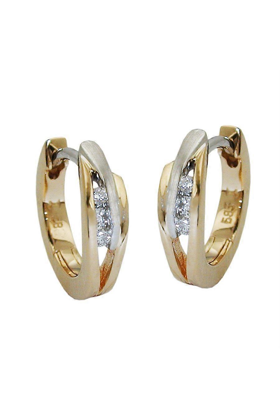 Hoop Earrings Brilliant-0,06k 14k Gold - Gl431339