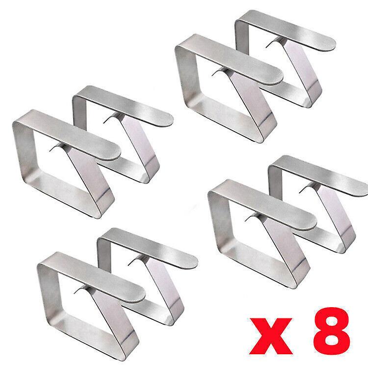 8x stainless steel table clamp tablecloth clamps tablecloth clamp clip