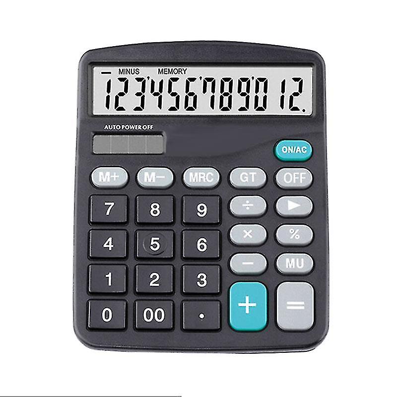 Calculators Black 12 Digit Screen Calculator Computer Financial Accounting