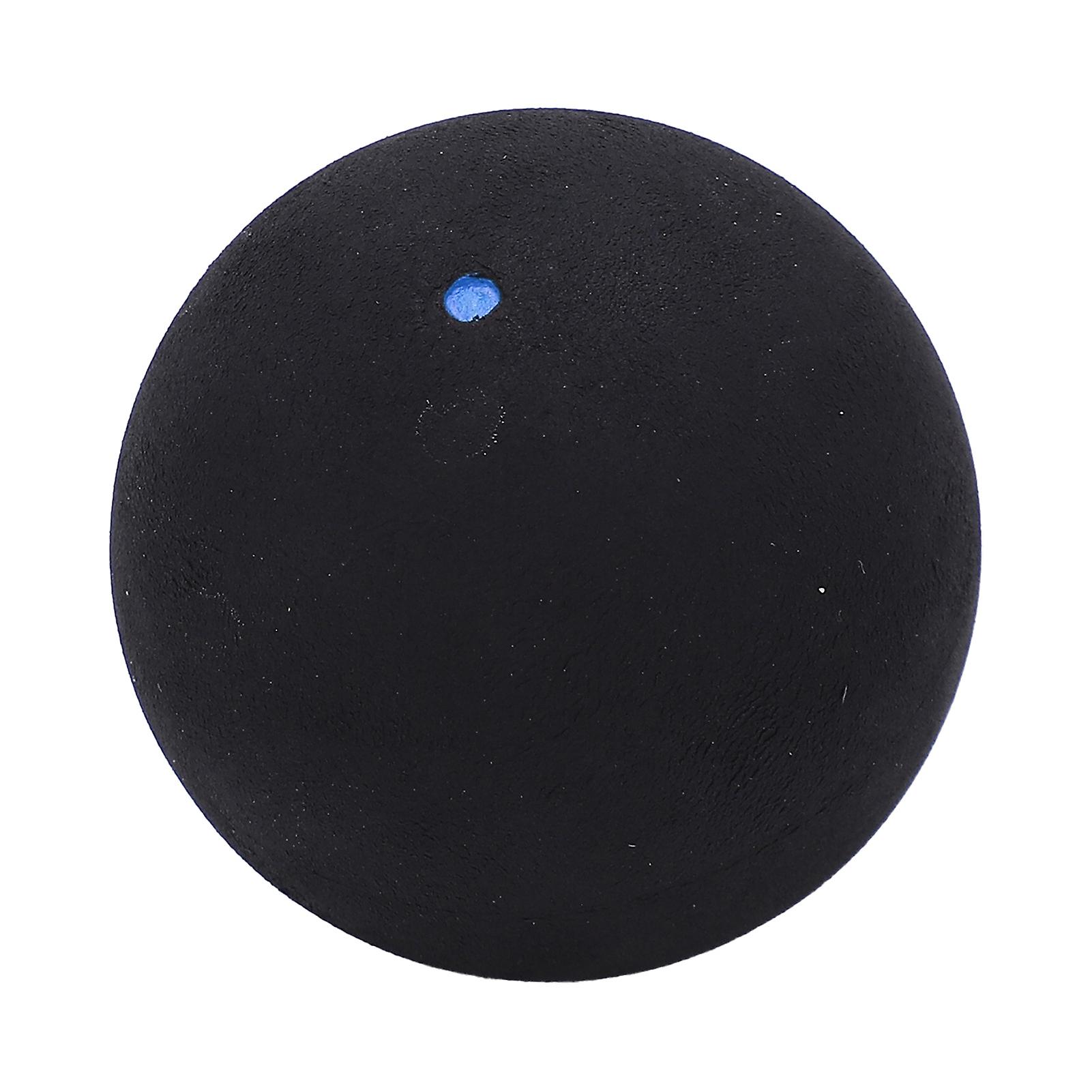 37mm Sports Rubber Balls Rubber Squash Racket Balls for Beginner Competition TrainingSingle Blue Dot(Large Elasticity)