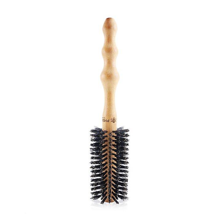 Philip B Medium 55mm Round Brush (polished Mahogany Handle, 65% Boar Bristle + 35% Nylon) 1pc