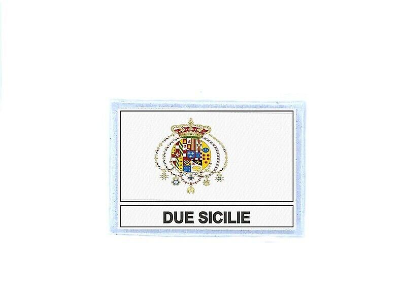Ecusson patch badge prints flag kingdom two siciles