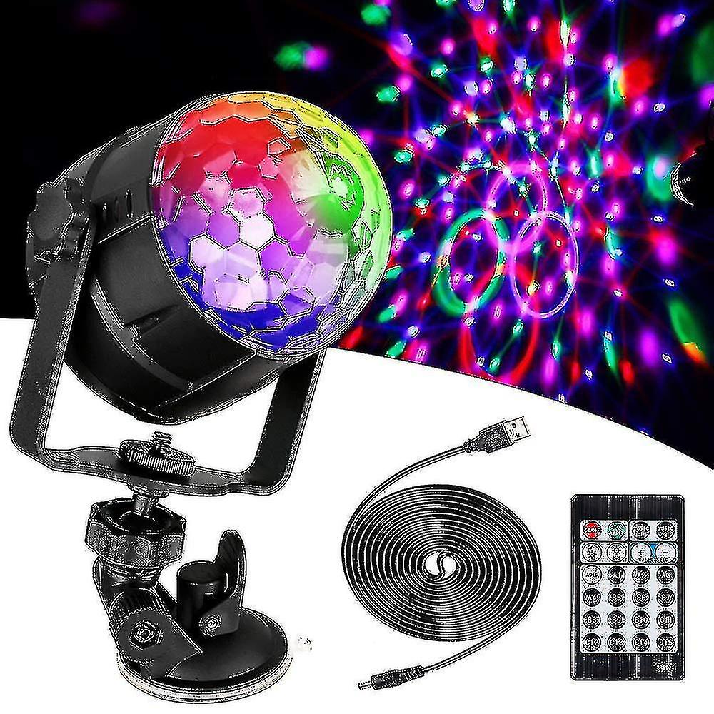 Disco Ball Led Disco Lamp With 15 Lighting ShapesDisco Light Effects 360 Rotating With Usb Cable