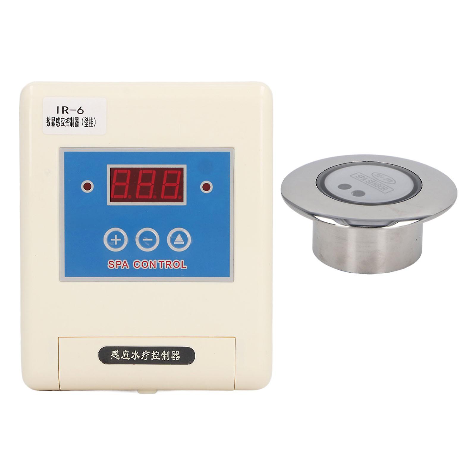 SPA Induction Switch Controller Set Stainless Steel Spa Induction Control Time Delay Switch Touch Switch Pool Accessory Round Column