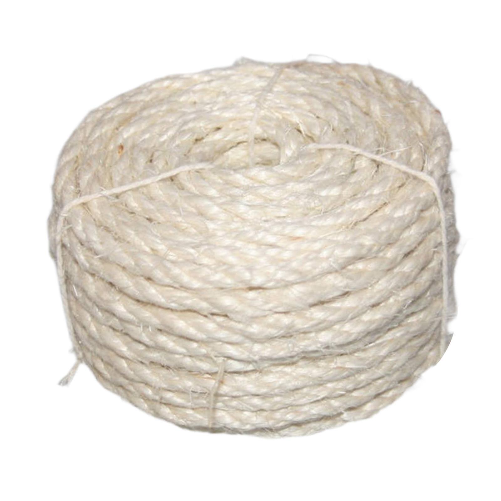 Twisted Sisal Rope Grinding Claw Wrap Furniture Playing Toy Cat Scratch Post 10m