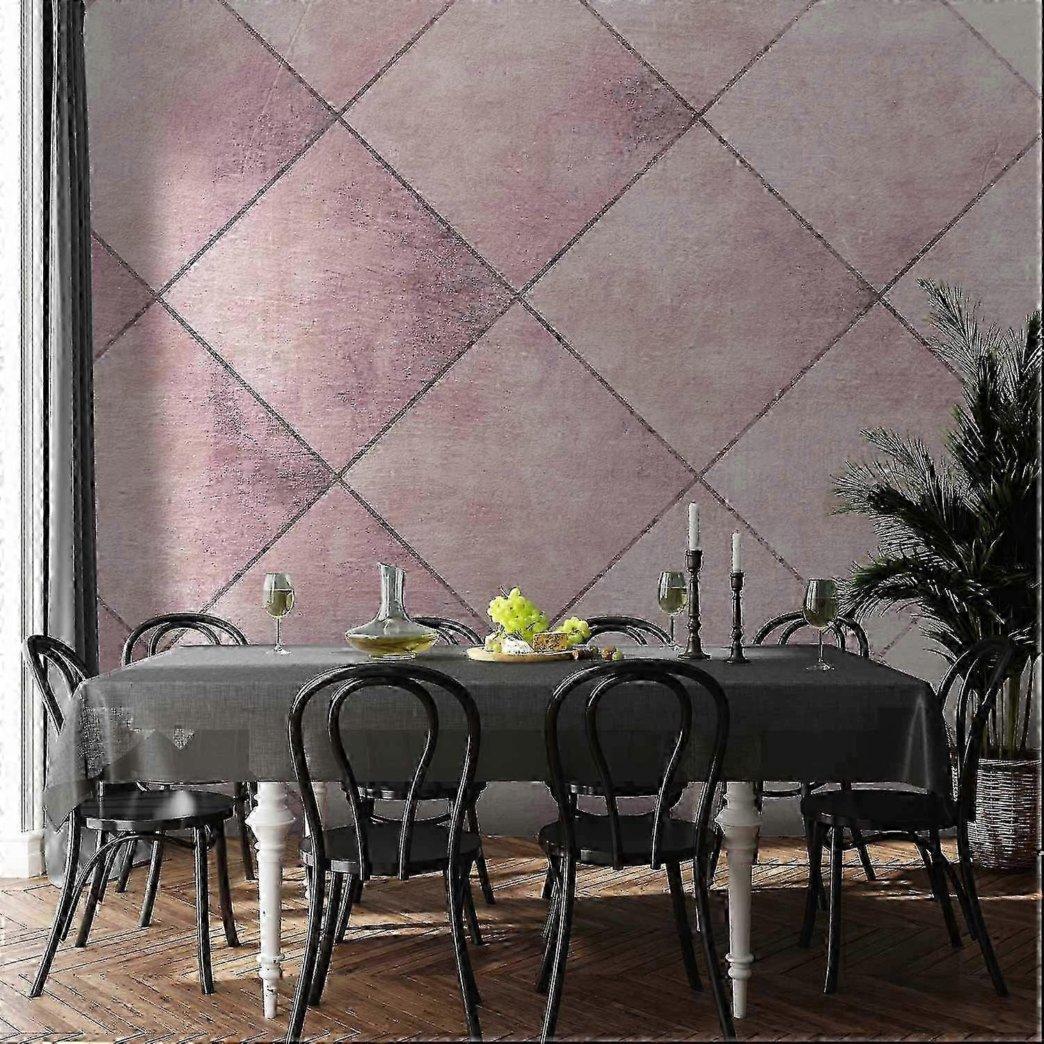 Wall Mural - Perfect cuts - uniform geometric pattern in tiled pattern with pattern