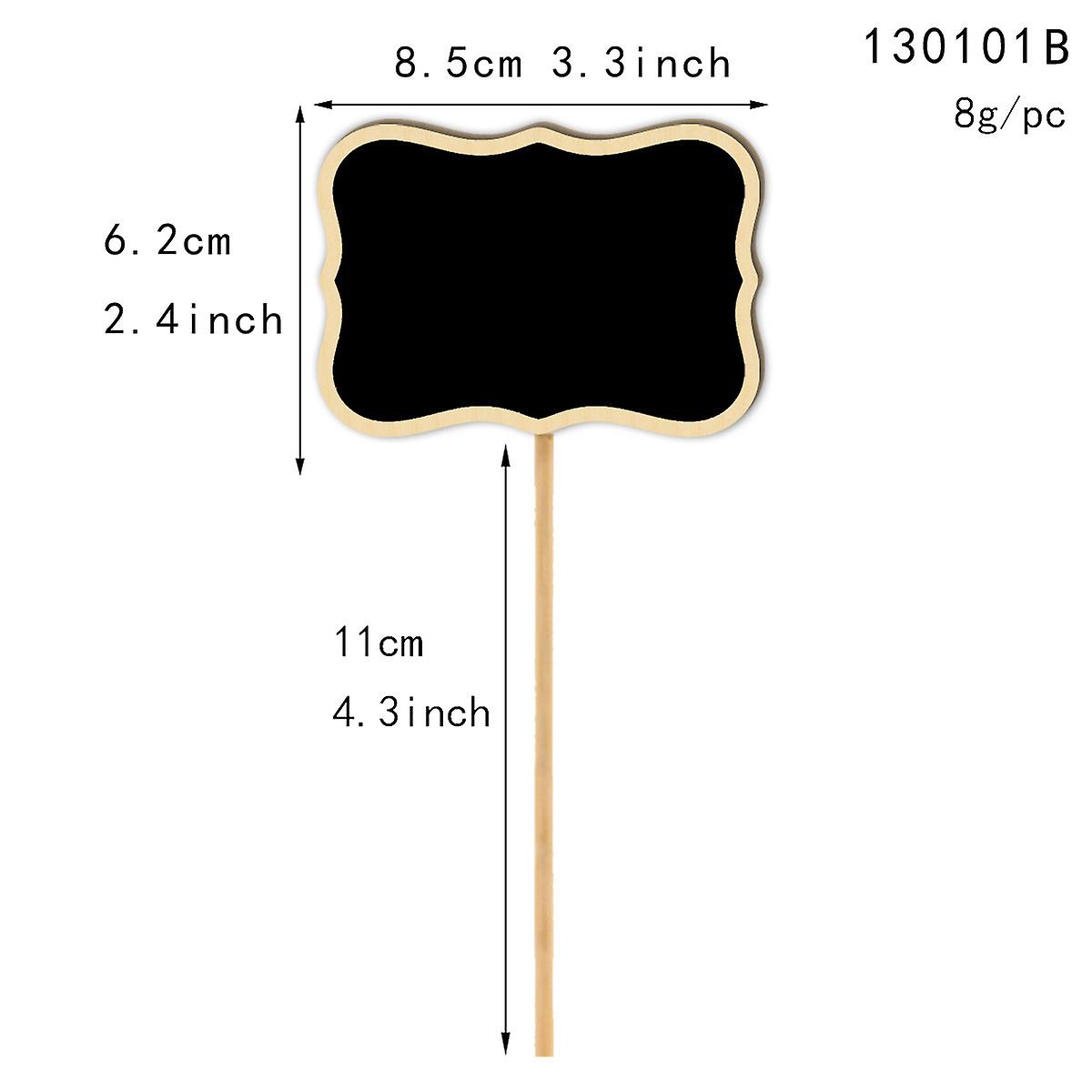 Garden Label 30 Pieces T-Type Waterproof Wooden Plant Labels Slate Plant Labels for Garden Seeds Trees Herbs Flowers
