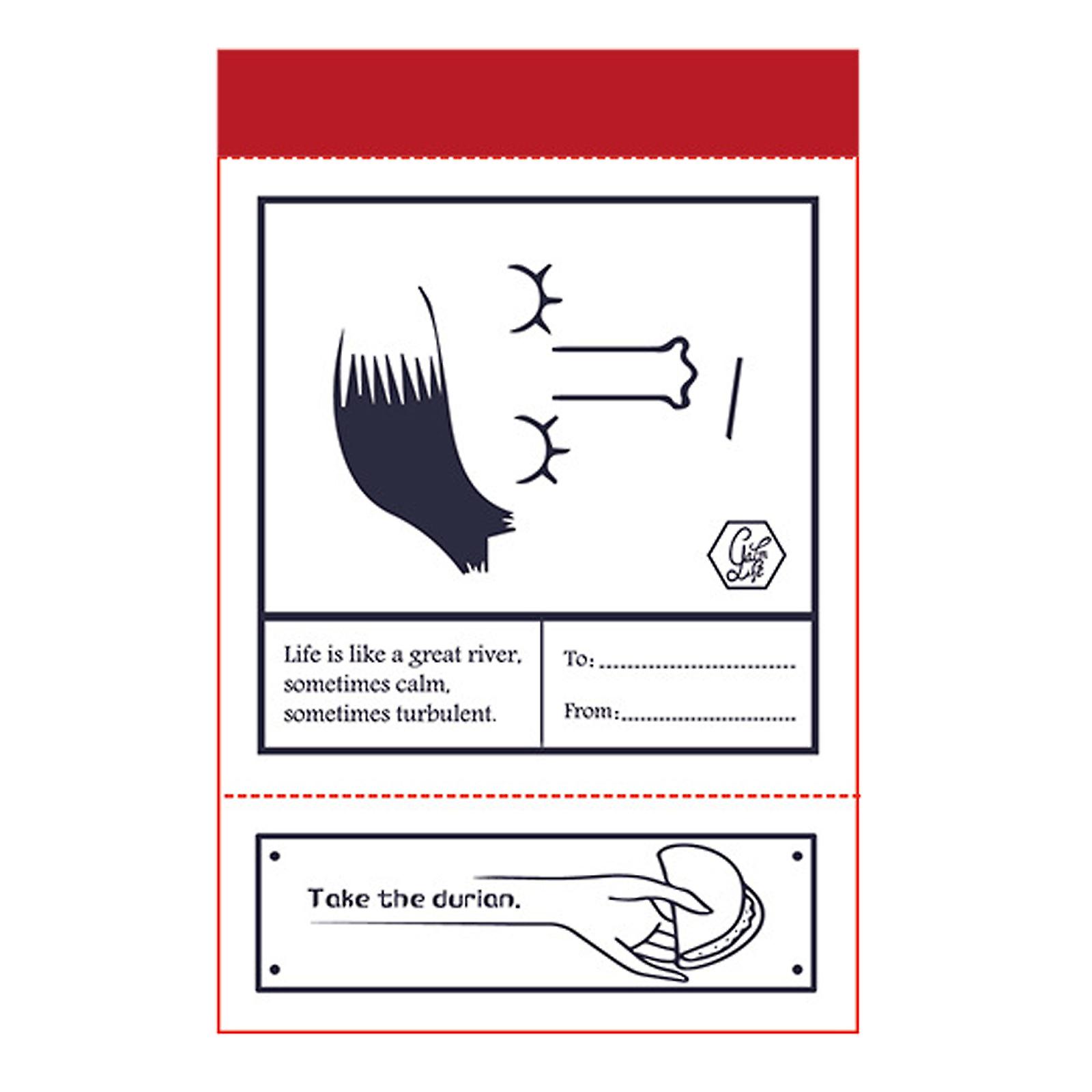 Tearable Memo Pad Planner Notes Agenda Picture Frame Design Paper Note Pad