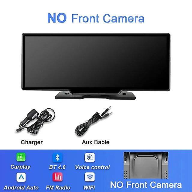 Redkid Jmcq 4k Car Mirror Video Recording Dashcam Carplay & Android Auto Wireless Connection Gps Nav