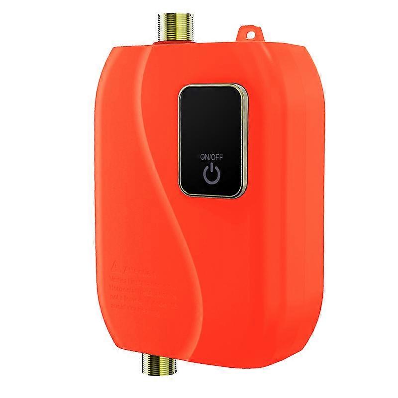 220 V/3500 WInstantaneous θερμοσίφωνας Πρακτική μίνι κουζίνα Ταχεία οικιακή θέρμανση μικρό θερμοσίφωνα-Πορτοκαλί
