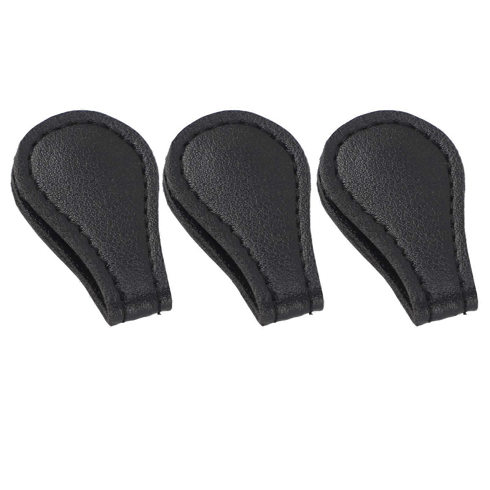 3PCS磁気ブックマークレザービンテージブッククリップページマーカー本愛好家のための作家読書ギフトブラック