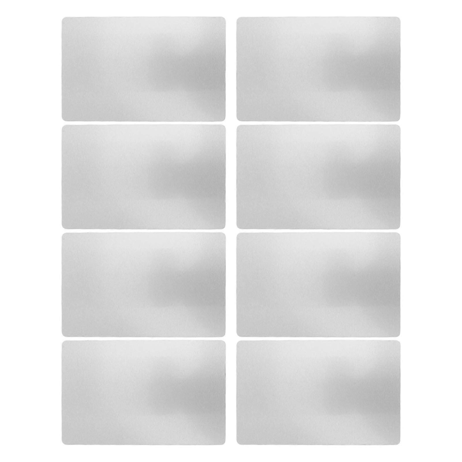 50 arkkia metallinen käyntikortti lämmönsiirto alumiiniset käyntikortit aihiot tee-se-itse-käsityötarvikkeet hopea 