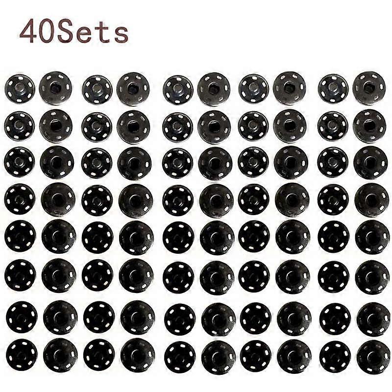 Press Studs Snaps Fasteners Buttons (21mm 40 sets), rust resistant me