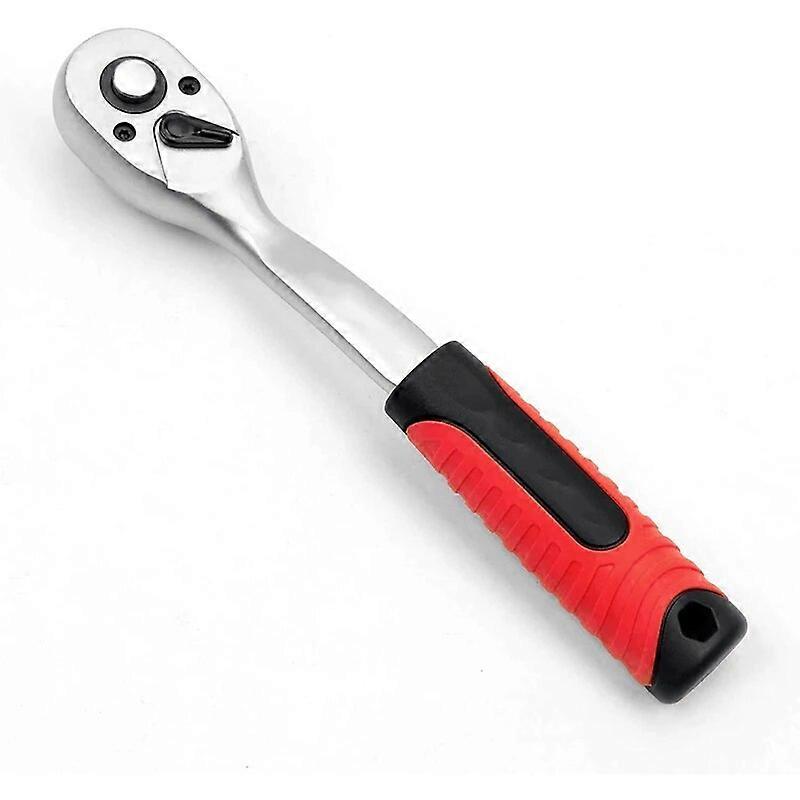 VT13114B 3/8" Drive Socket Ratchet Wrench 8" Quick~Release Composite Offset 72~Tooth Oval Head Ratchet Spanner DC157569