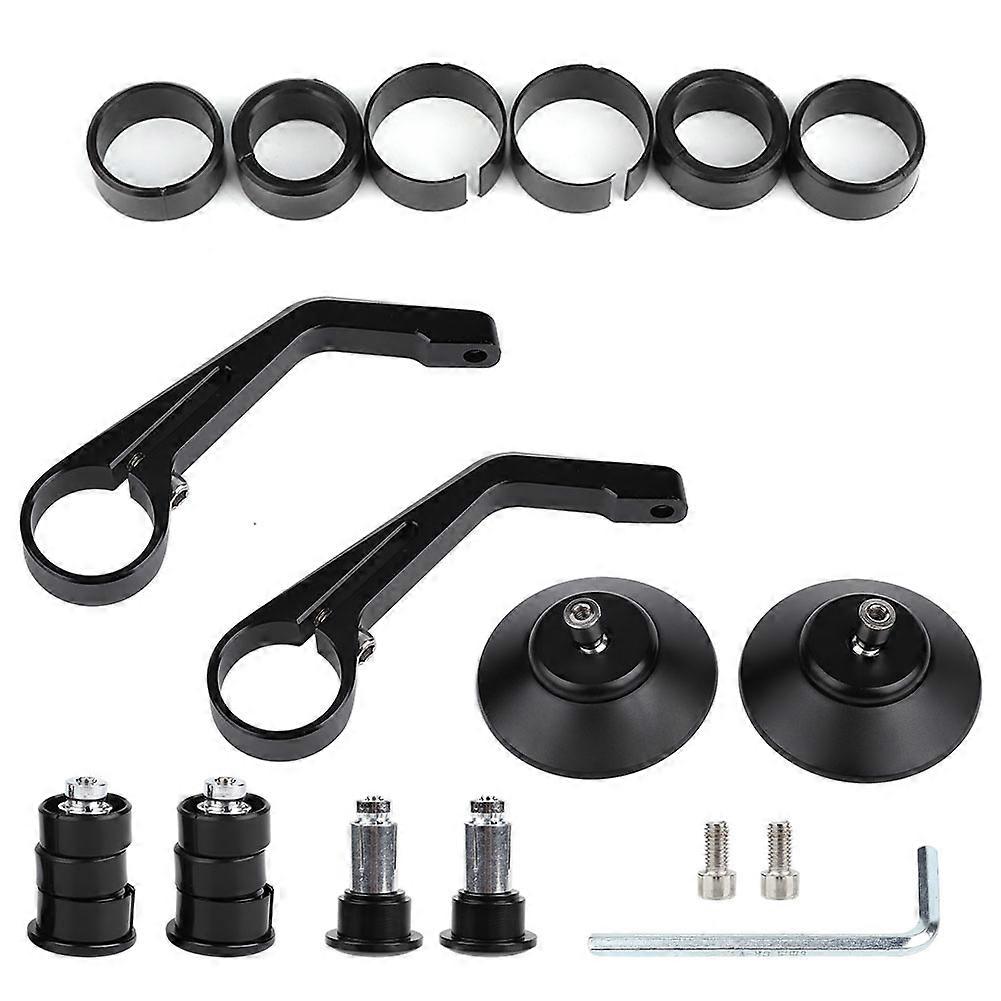 1 Pair Vintage Motorcycle CNC Side Mirrors Rearview Mirror Handlebar Rearview Mirror NO.02022