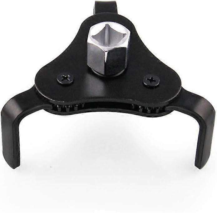 Universal 2 Way Oil Filter Wrench Adjustable w/ 3 Jaws 2-1/2" - 4" Black