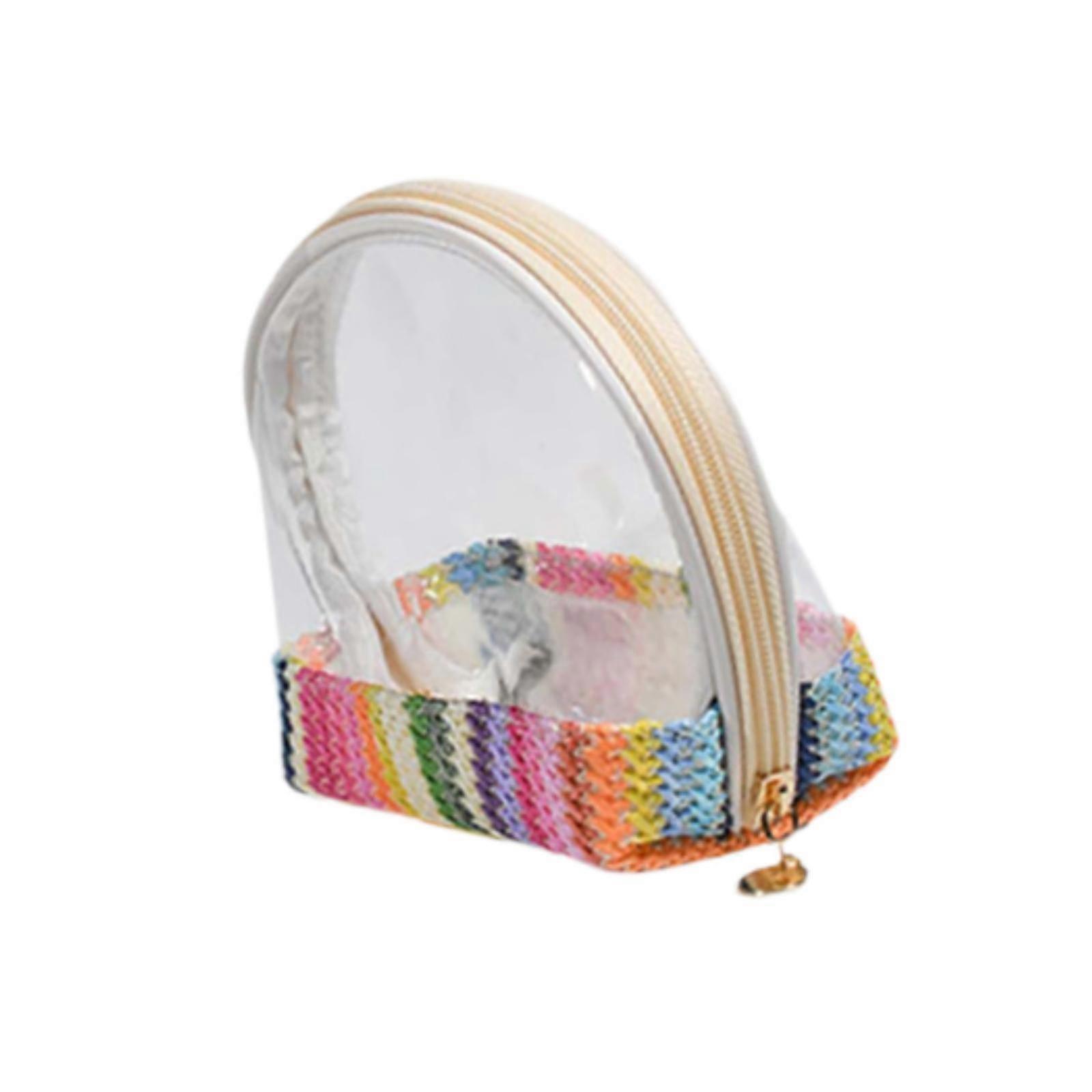 Small Makeup Bag Waterproof Make up Pouch Portable Multipurpose Toiletry Bag Rainbow