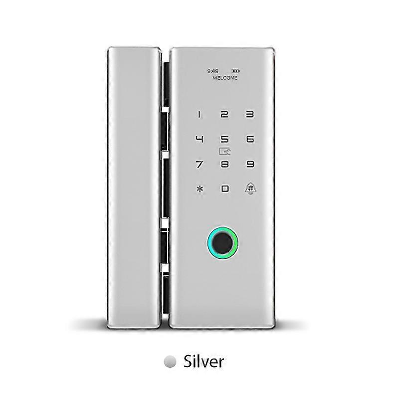 Wifi Tuya Smart Life App Remote Control Biometric Fingerprint Digital Smart Glass Door Lock For Office