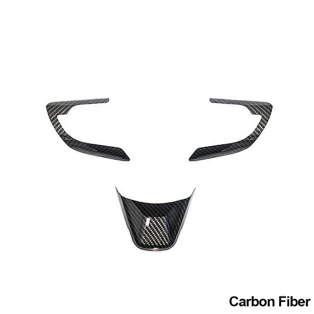 3pcs auto volante decorazione copertura trim adesivi per Suzuki Jimny 2019 2020 2021 2022 Accessori Abs stile in fibra di carbonio