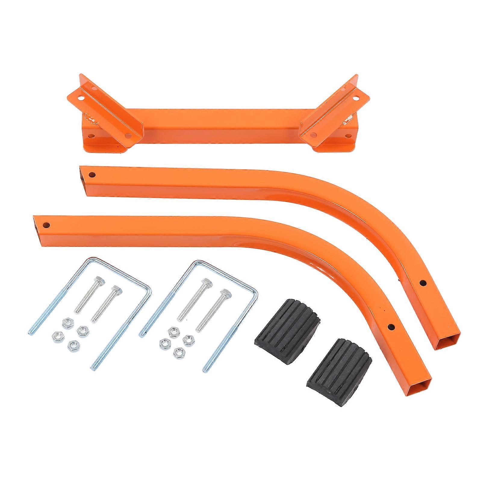 Ladder Roof Hook Aluminum Alloy Rust Resistant Stable Ladder Stabilizer for Height Work Orange