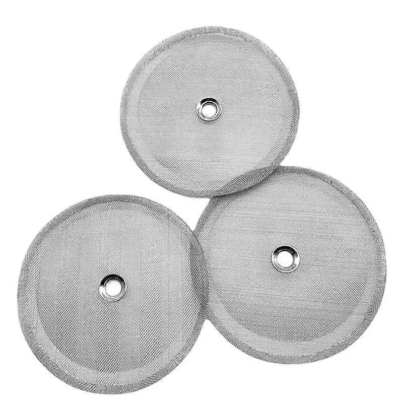 3 Pcs Coffee Filter 10cm French Press Coffee Filter Stainless Steel Filter Mesh Center Edge Mesh