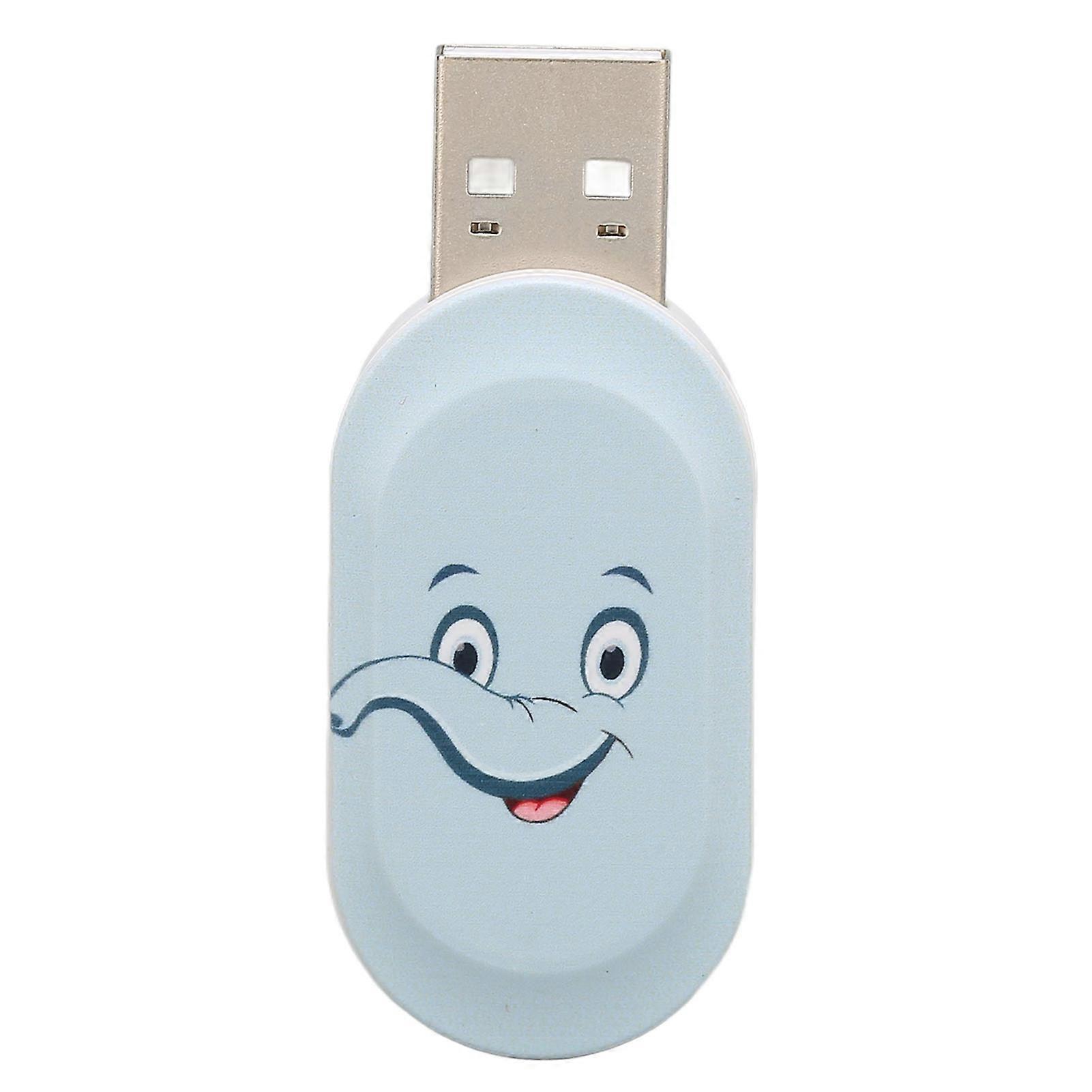 Cartoon Flash Drive Cute Blue Elephant Pattern U Disk Anti Electromagnetic Interference USB2.0 Flash Drive Memory DeviceBlue Elephant 16G