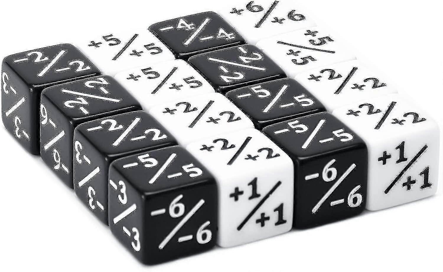 48 peças Dice Counters Token Dice Loyalty Dice D6 Dice Cube Compatível com Mtg