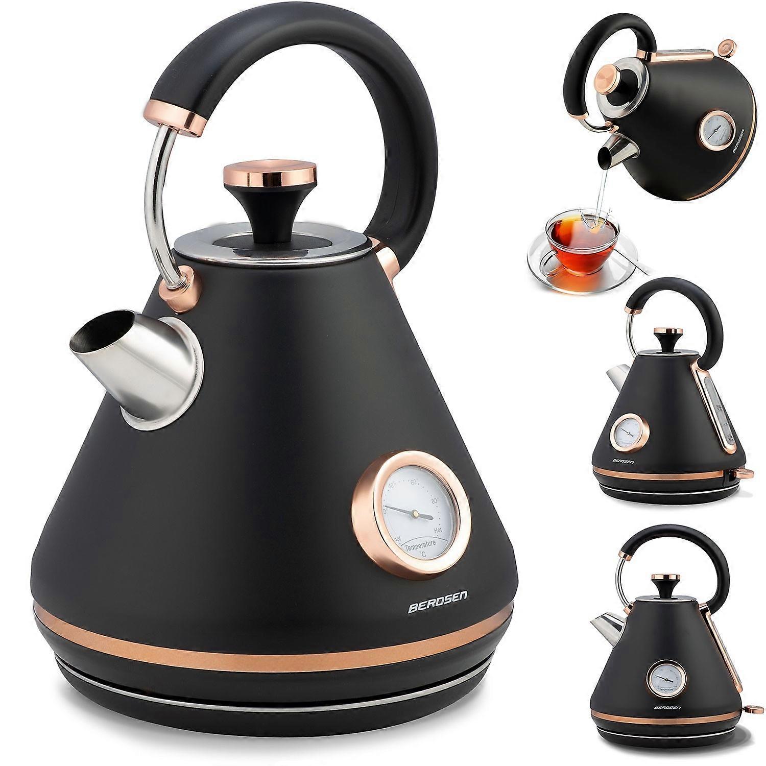 Electric Kettle with Thermometer 1.7L BD-701 Black