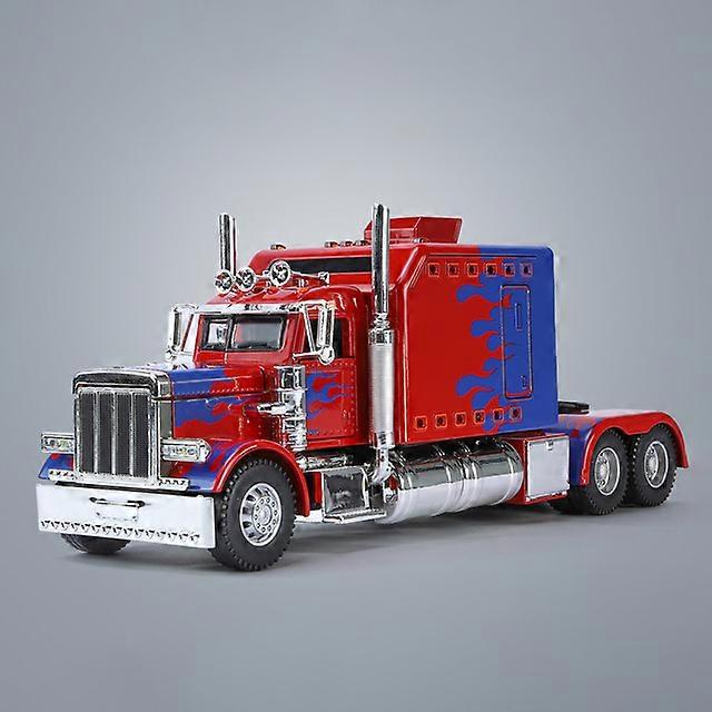 1:24ピータービルト389トラクタートラック合金モデル車のおもちゃダイキャスト子供用金属鋳造音と軽自動車のおもちゃ